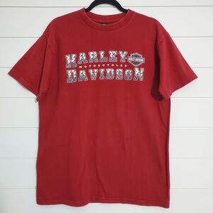 Harley-Davidson‎ Lancaster  Red T-Shirt Size L